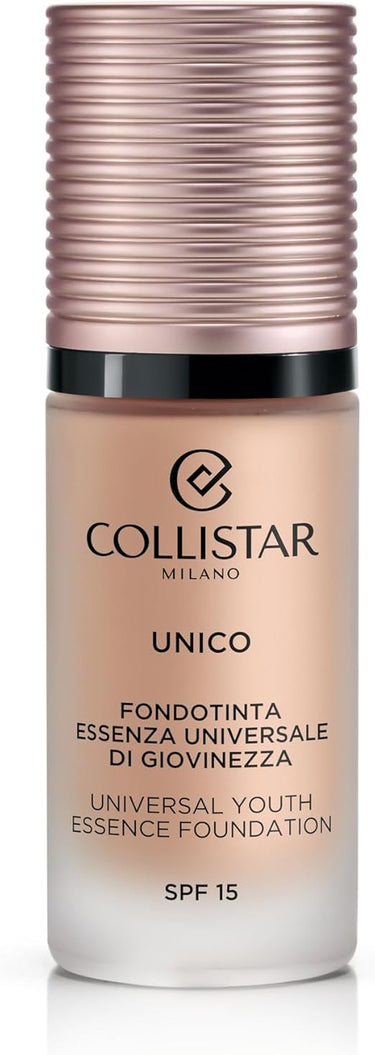 Collistar Fondotinta Unico SPF 1 N. 1R Avorio Rosato, azione anti-età globale, texture fluida e coprenza modulabile, per tutti i tipi di pelle anche quelle sensibili, 30 ml